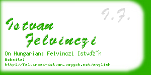 istvan felvinczi business card